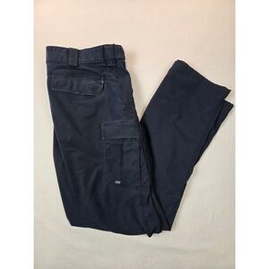 5.11 Tactical Mens Navy Blue Cargo Pants Reinforced Knee Work Trousers 36x36